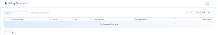 Billing Statement