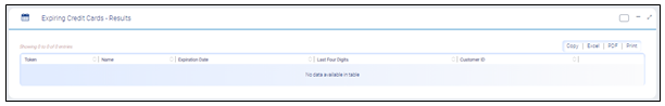 Expiring Credit Card - Results