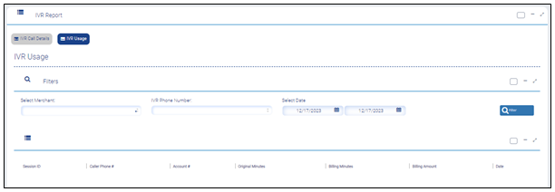 IVR Usage