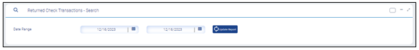 Returned Check Transaction - search-1