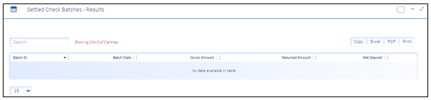 Settled check transaction - results-1