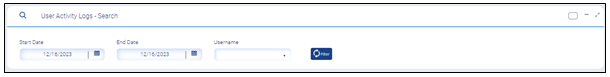 User Activity Logs - Search
