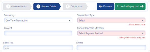 Payment Details